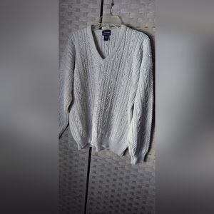 Cotton vneck pullover sweater by Gant 2X Tall